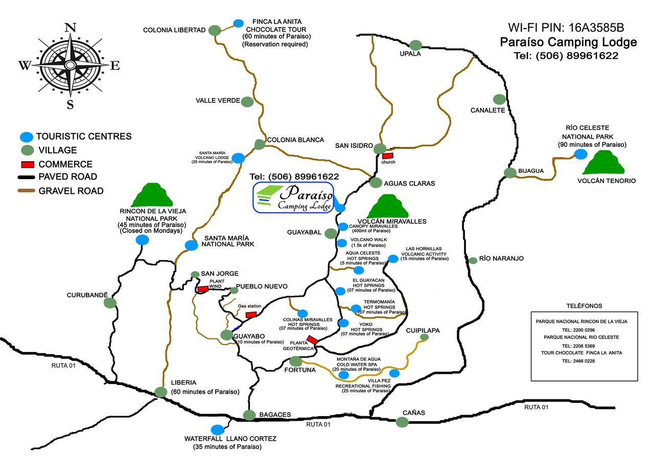 Paraiso Volcano Lodge Guayabo  ภายนอก รูปภาพ